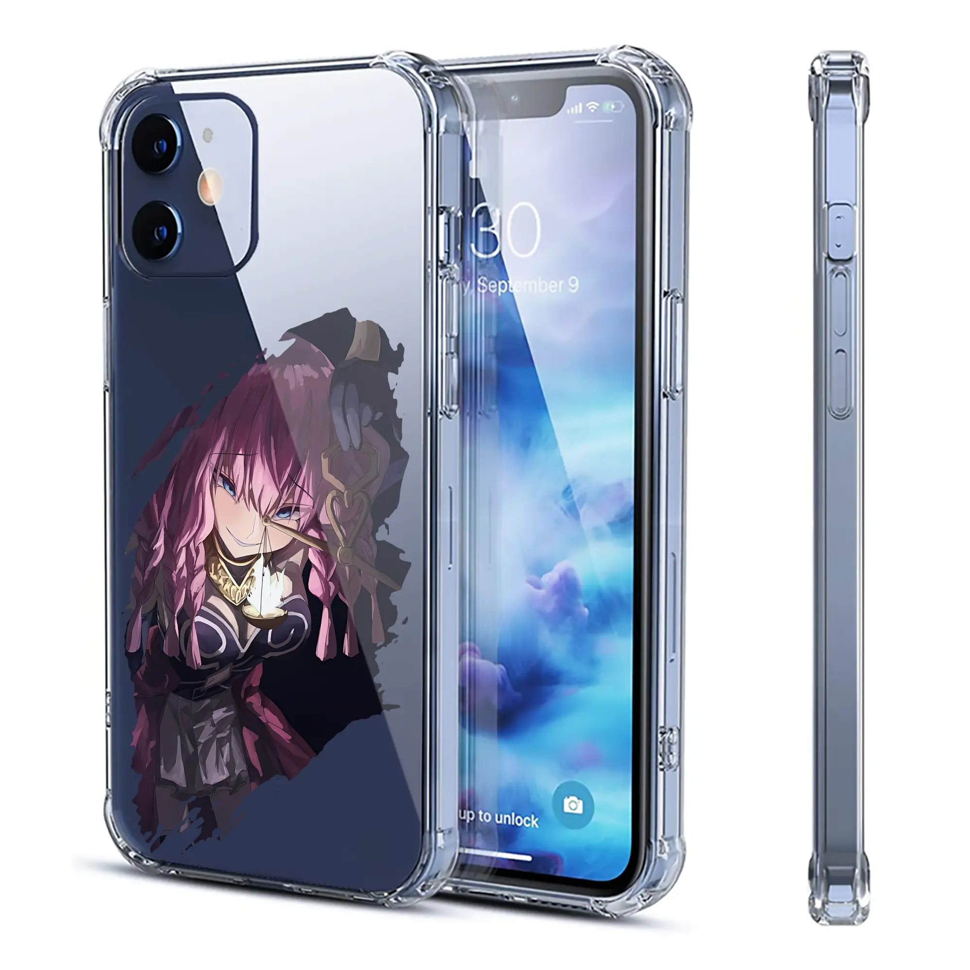 葬送のフリーレン（Frieren） グッズ,アウラ（Aura） - IPhone 12シリーズ対応 ・ 透明スマホケース ・ クリアソフトケース ・ TPU素材 ・ 耐衝撃 ・ 高密着 ・ 防汚 防指紋 ・ 簡単着脱